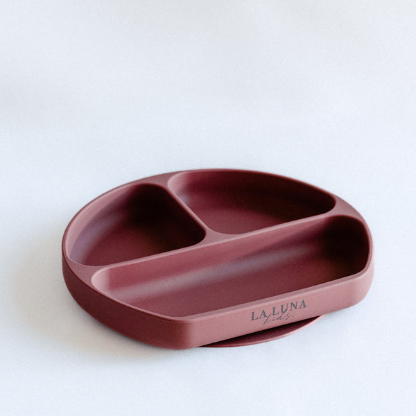 Silicone Suction Plate Dusty Rose - La Luna Kids