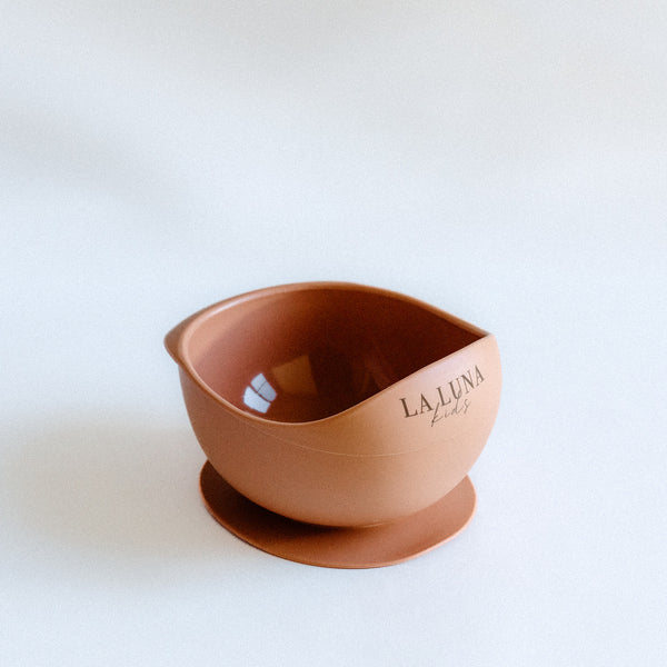 Silicone Suction Bowl Peach - La Luna Kids