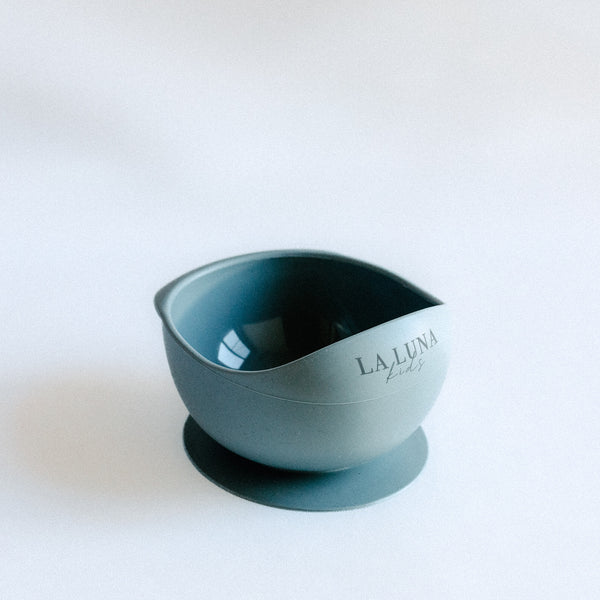 Silicone Suction Bowl Blue - La Luna Kids