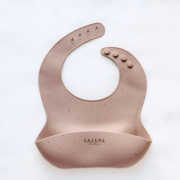 Silicone Speckled Bib Lilac - La Luna Kids