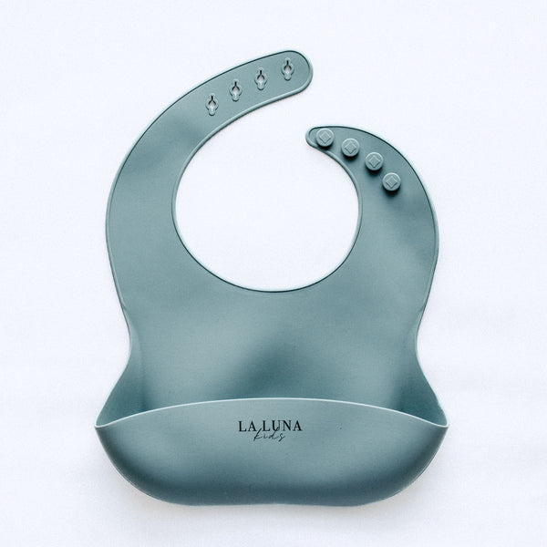 Silicone Bib Blue - La Luna Kids