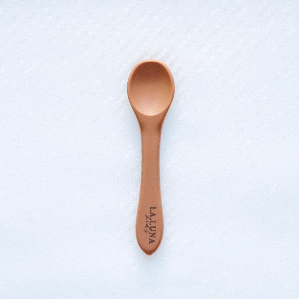 Silicone Spoon Peach - La Luna Kids