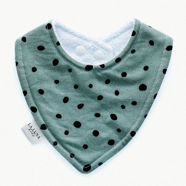 Sage Dots Dribble Bib - La Luna Kids